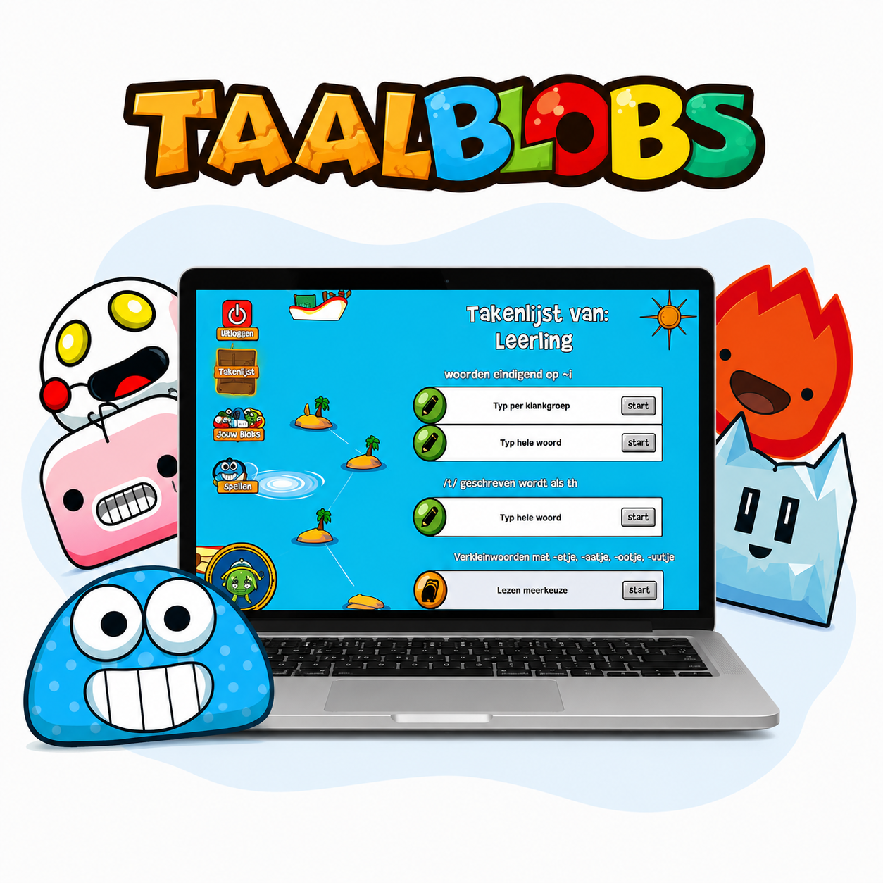 Taalblobs voor vast aantal leerlingen